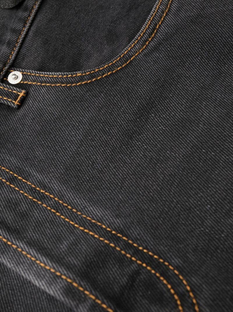 Black Straight-leg Jeans