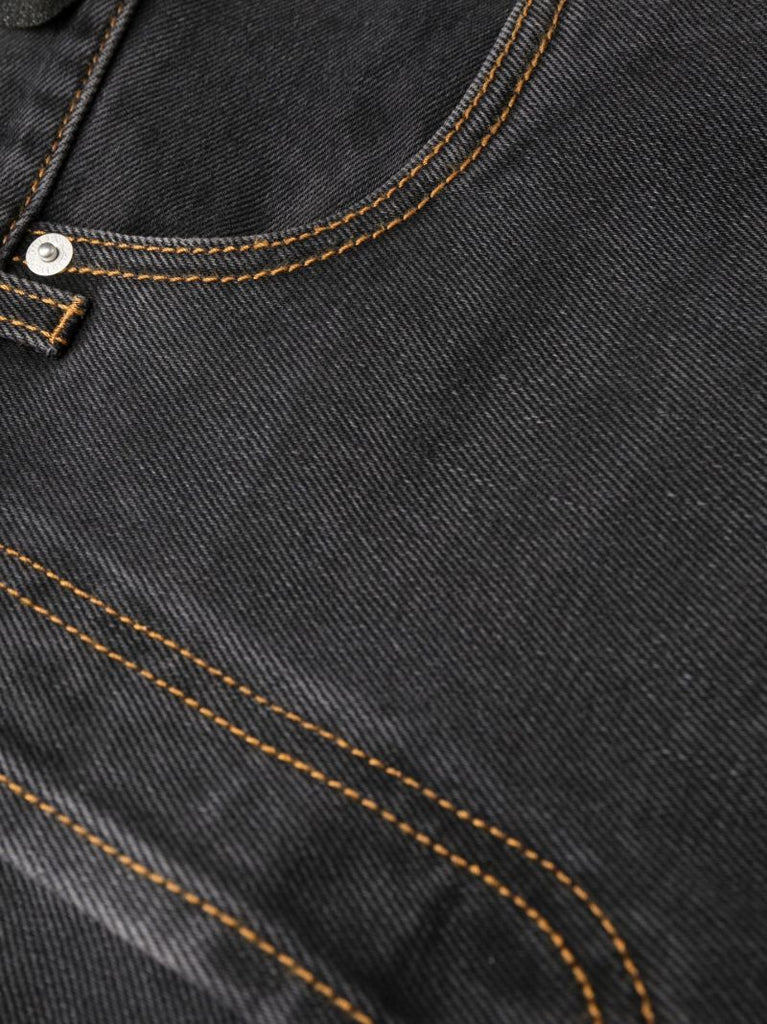Black Straight-leg Jeans