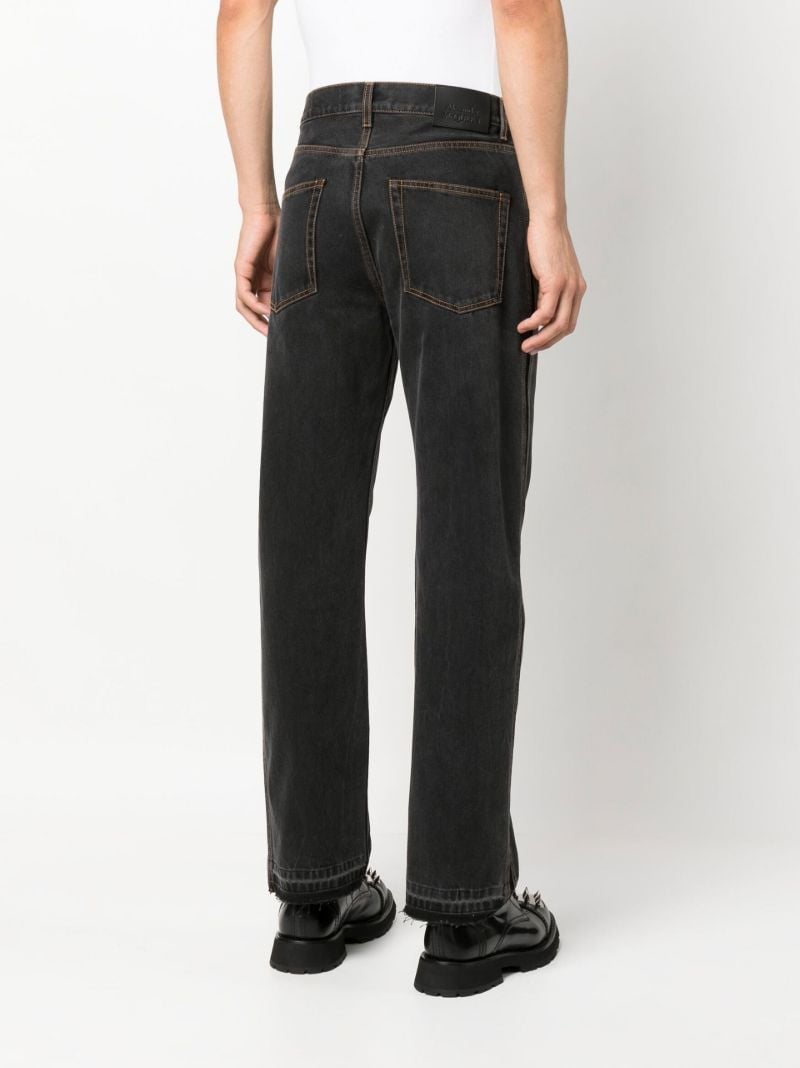 Black Straight-leg Jeans