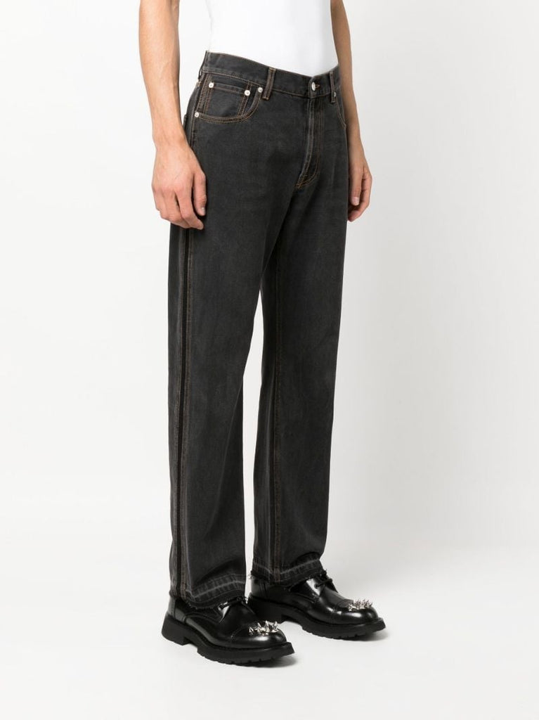 Black Straight-leg Jeans