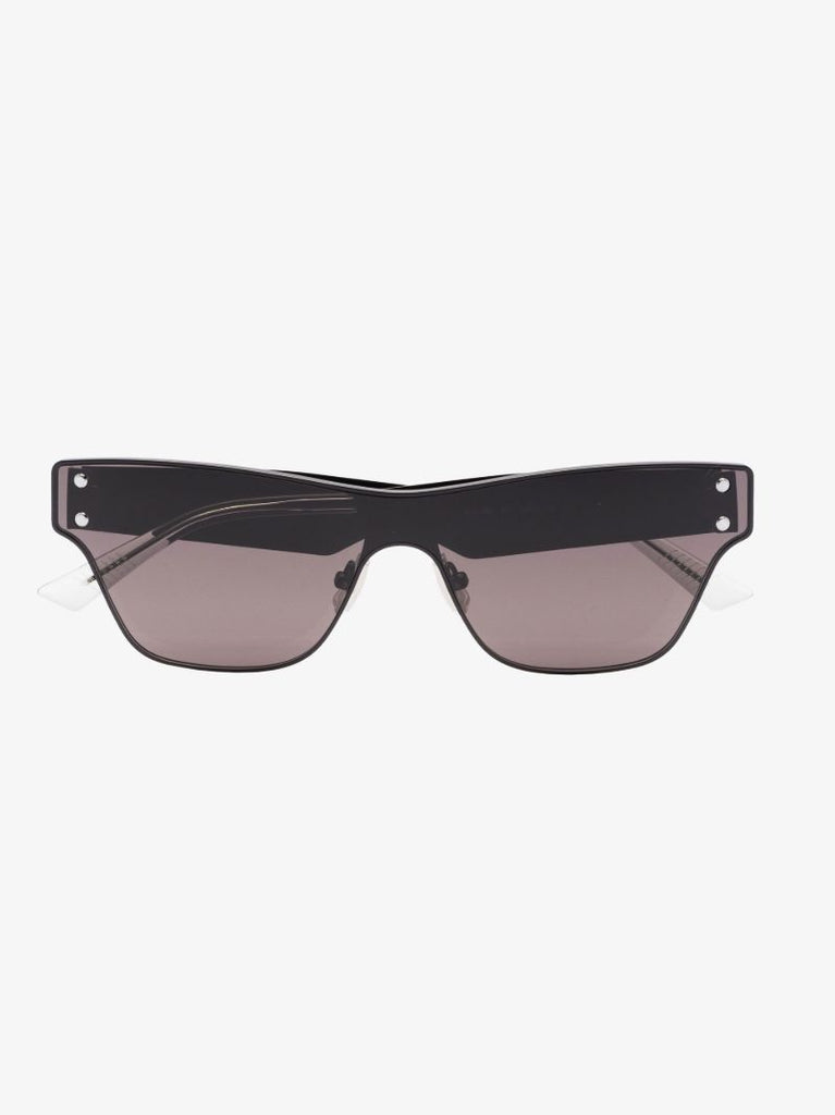 Black D-frame Metal Sunglasses