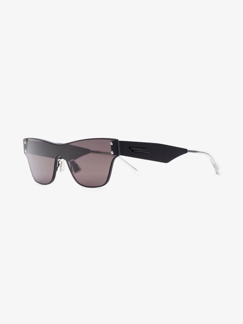 Black D-frame Metal Sunglasses