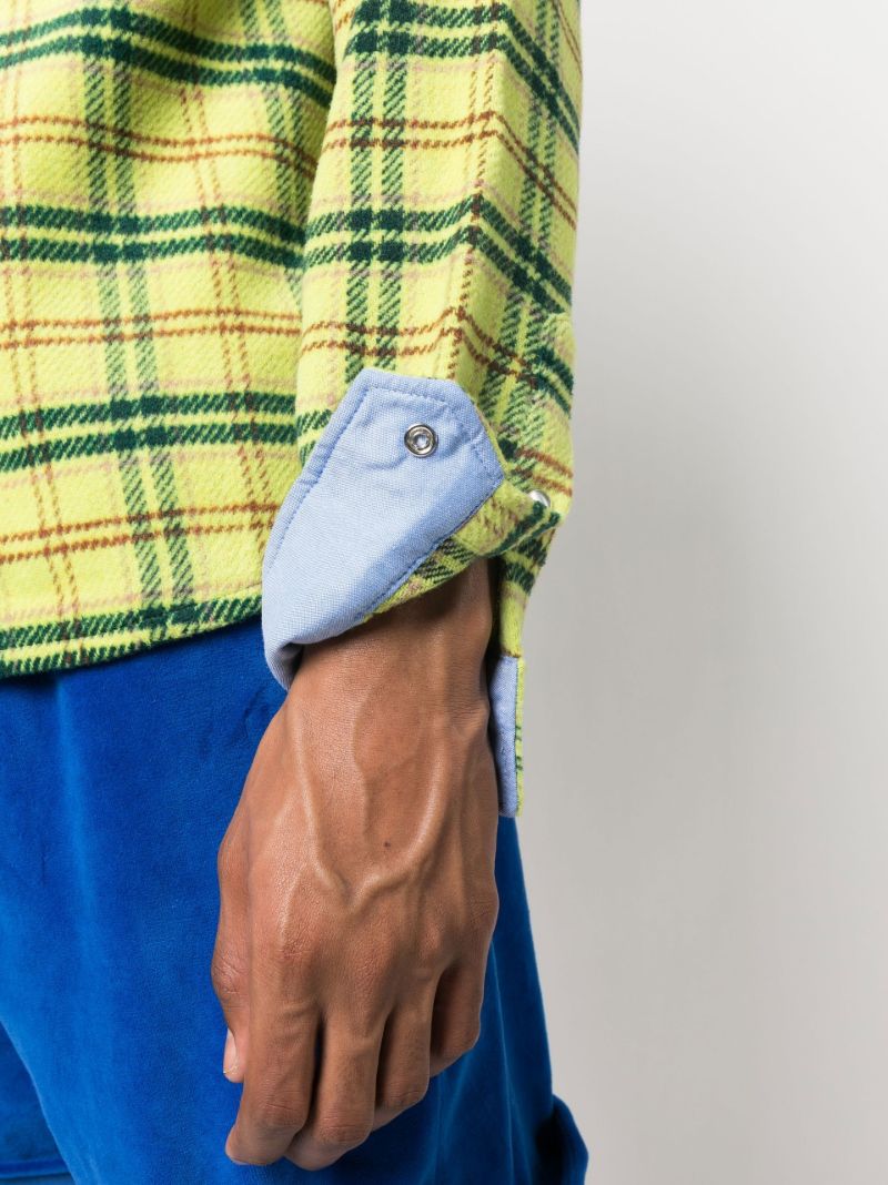 Yellow Checked Long-sleeve Shirt