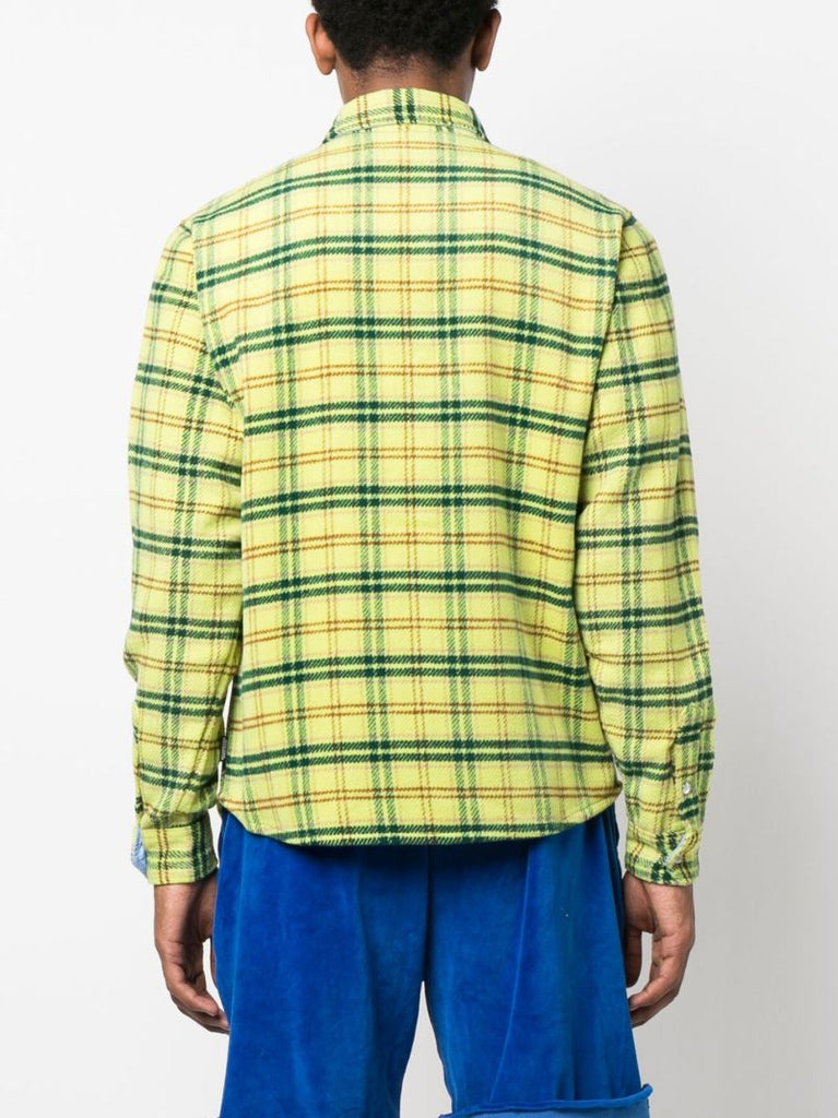 Yellow Checked Long-sleeve Shirt