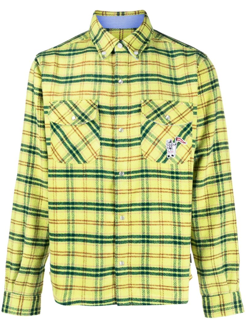 Yellow Checked Long-sleeve Shirt