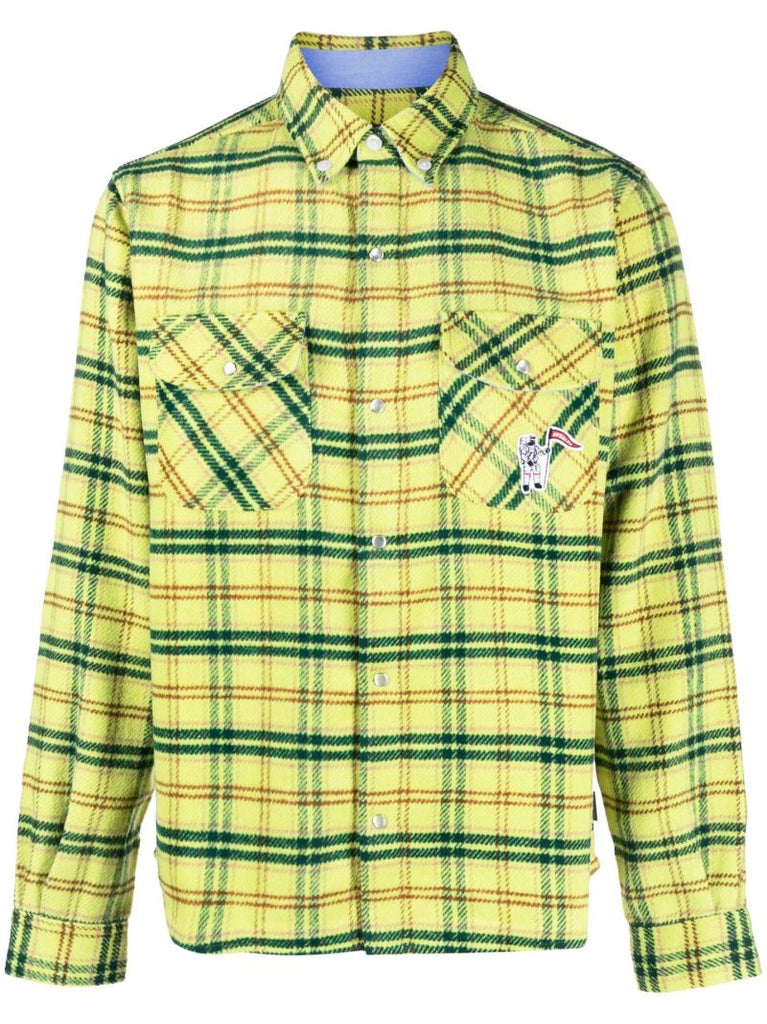 Yellow Checked Long-sleeve Shirt