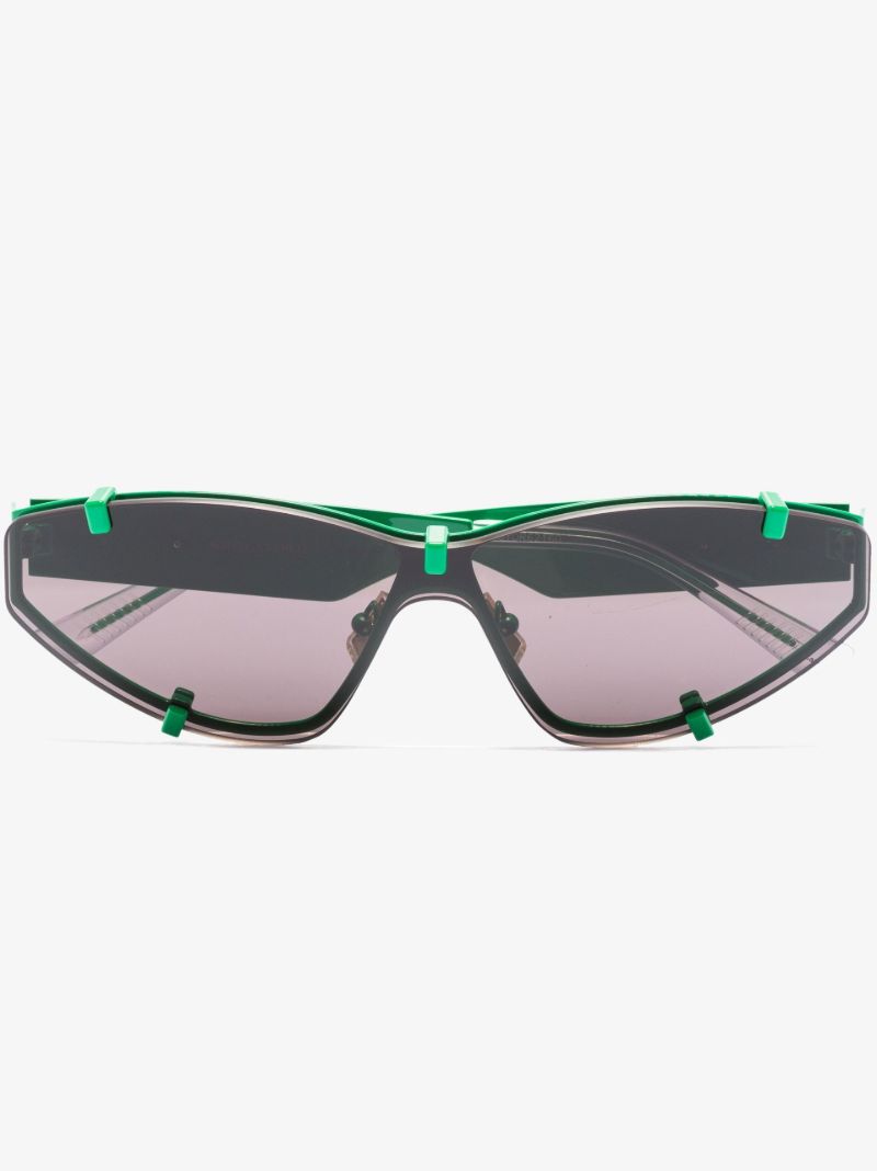 Green Sport Cat Eye Sunglasses
