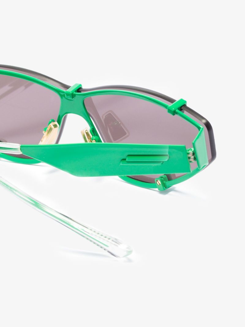 Green Sport Cat Eye Sunglasses
