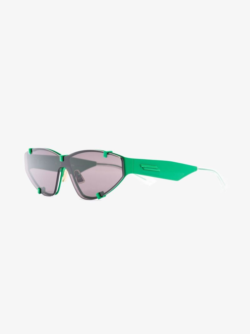 Green Sport Cat Eye Sunglasses