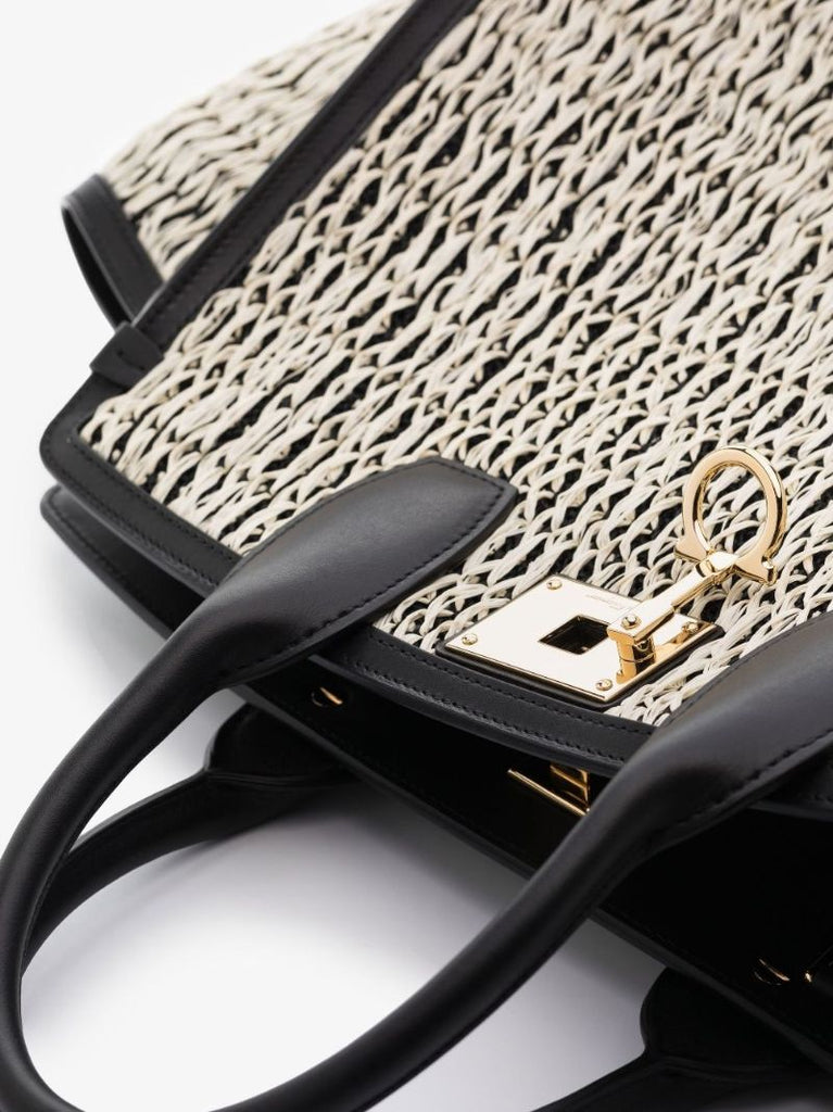 White the Studio Jacquard Tote Bag