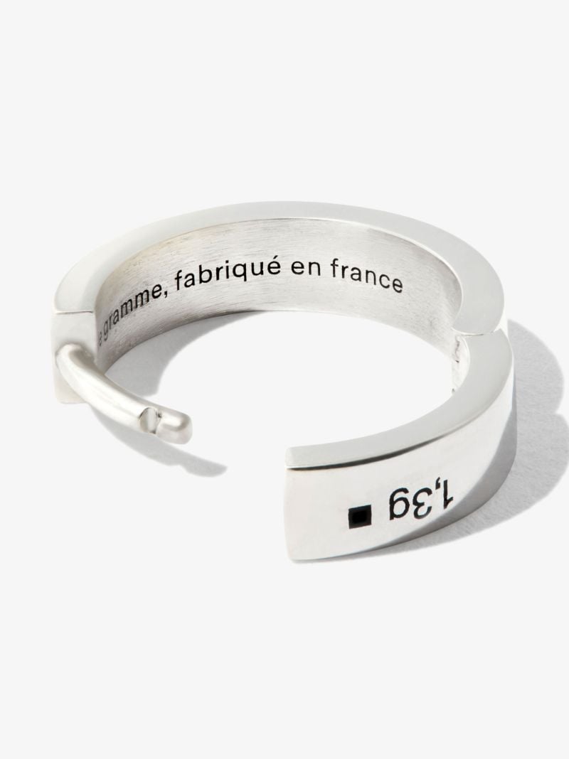 Sterling Silver La 1.3g Polished Ribbon Hoop Earring