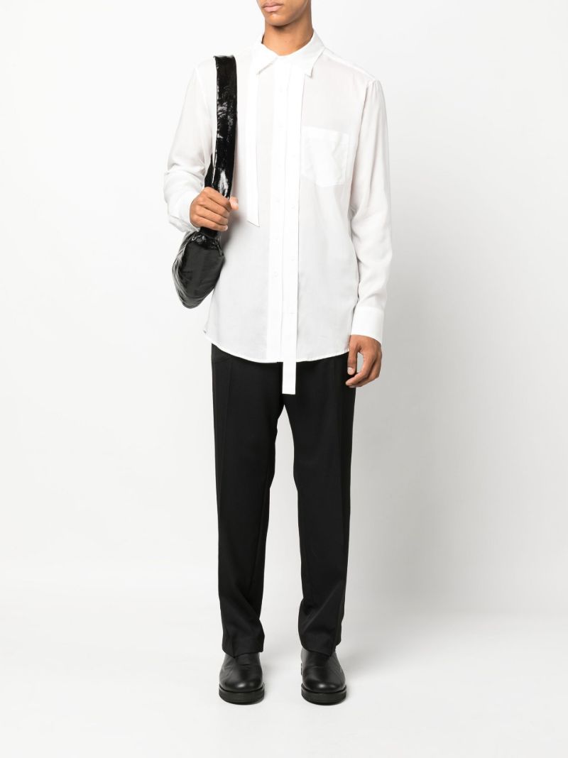 White Crazy Long Sleeve Shirt