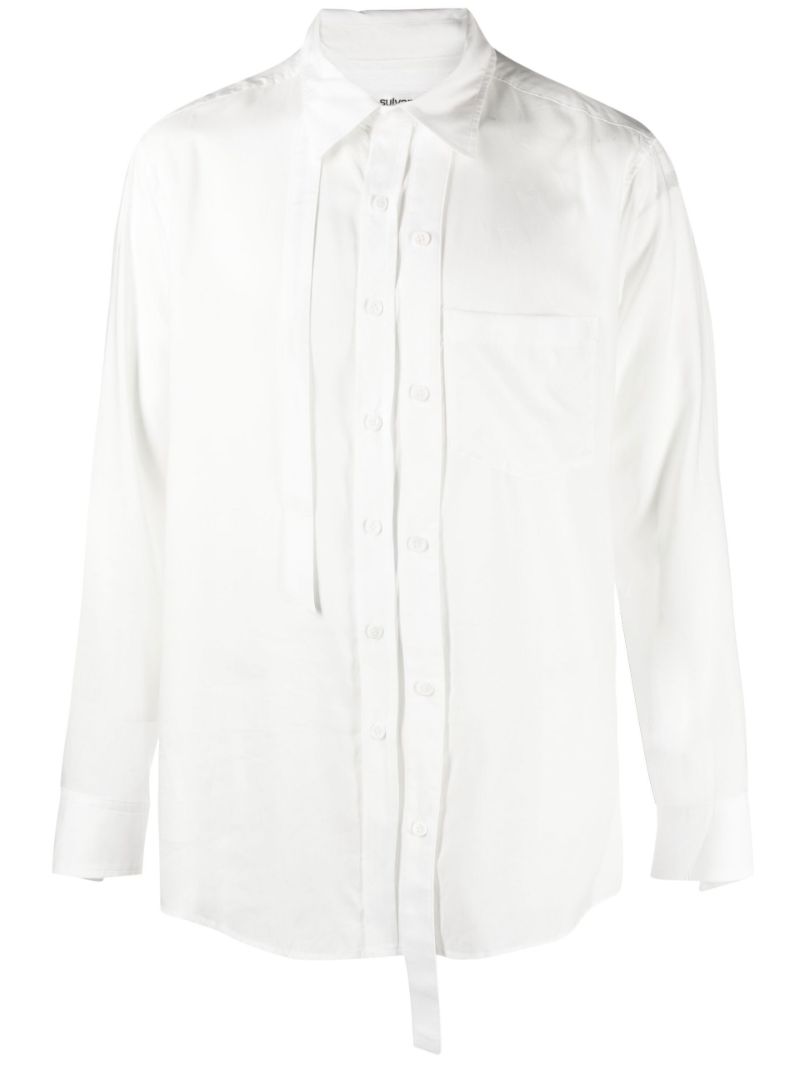 White Crazy Long Sleeve Shirt