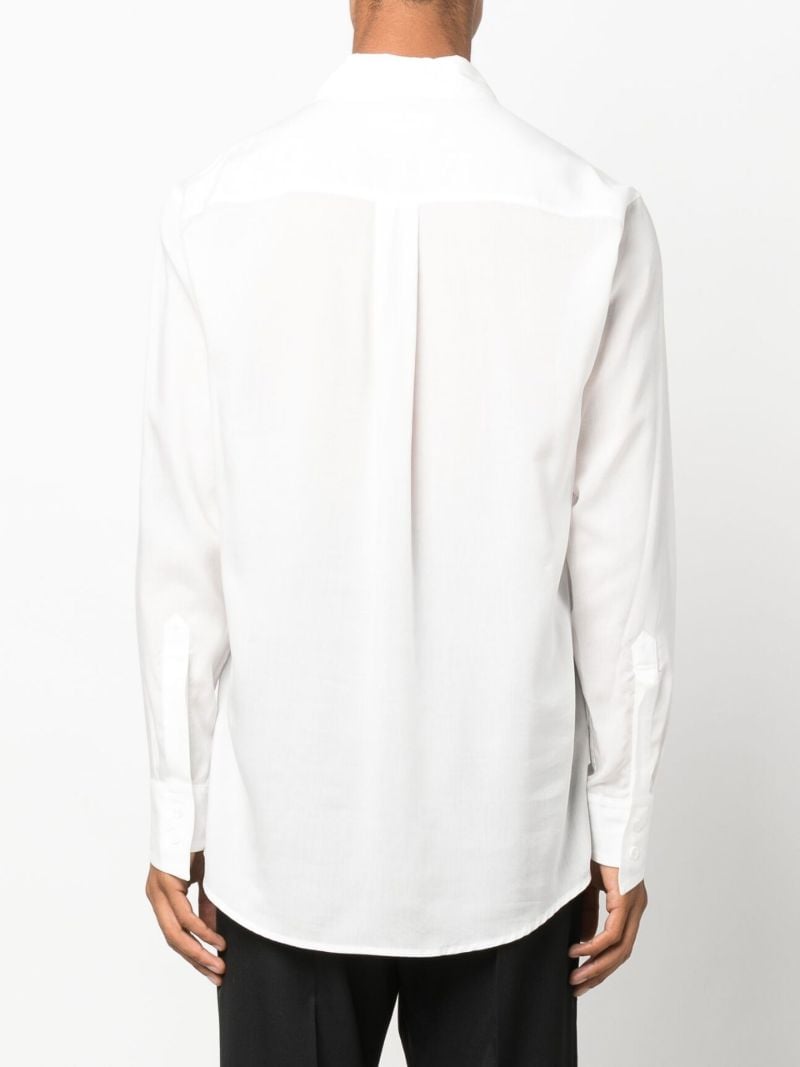 White Crazy Long Sleeve Shirt
