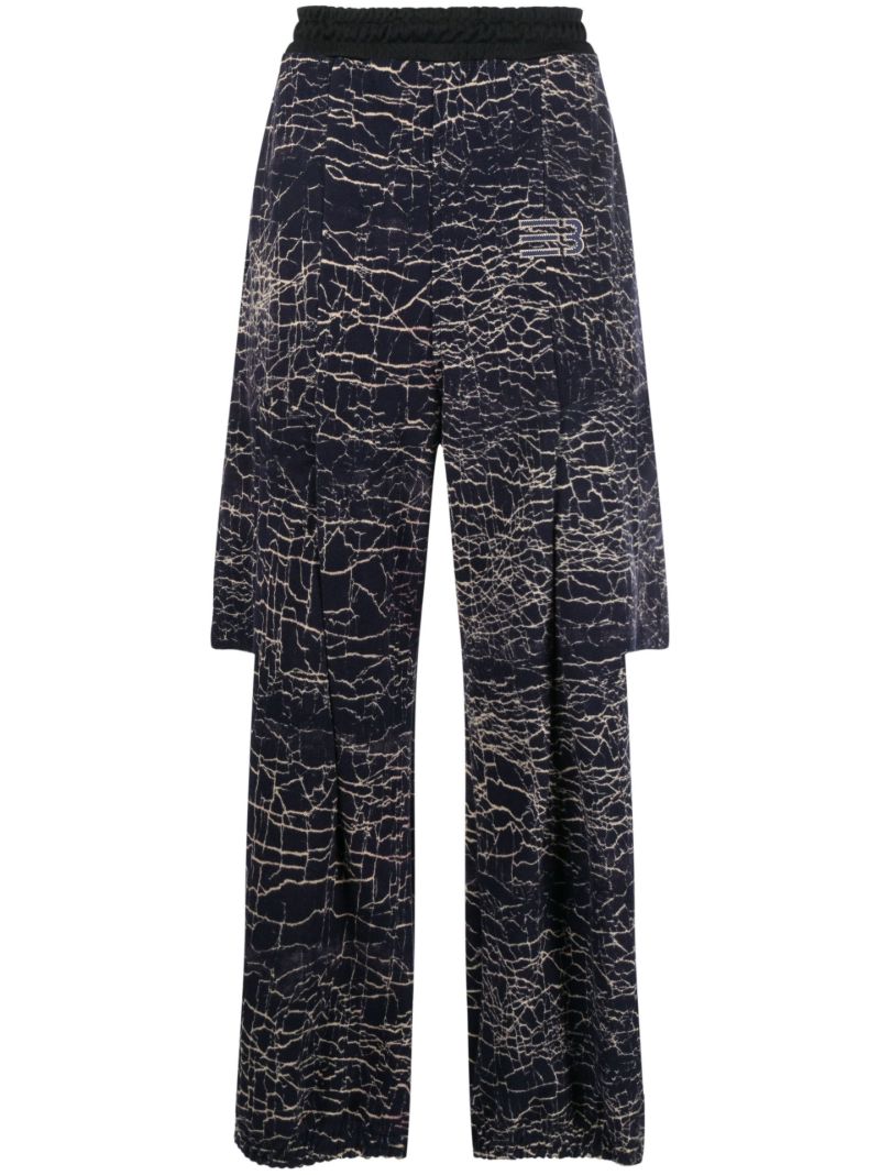 Navy Rod Warm Up Track Pants