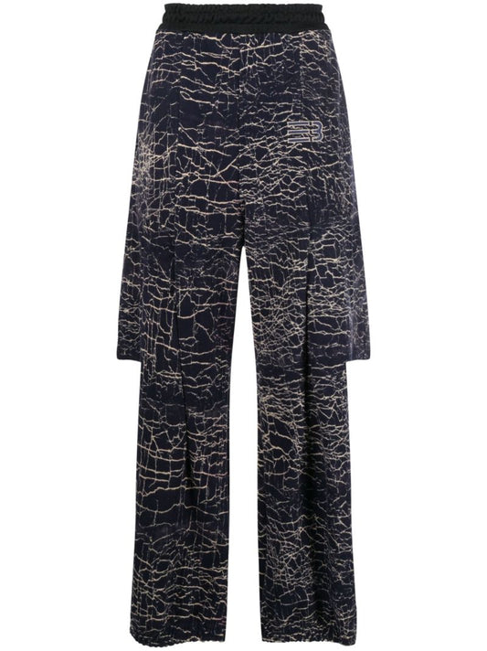 Navy Rod Warm Up Track Pants