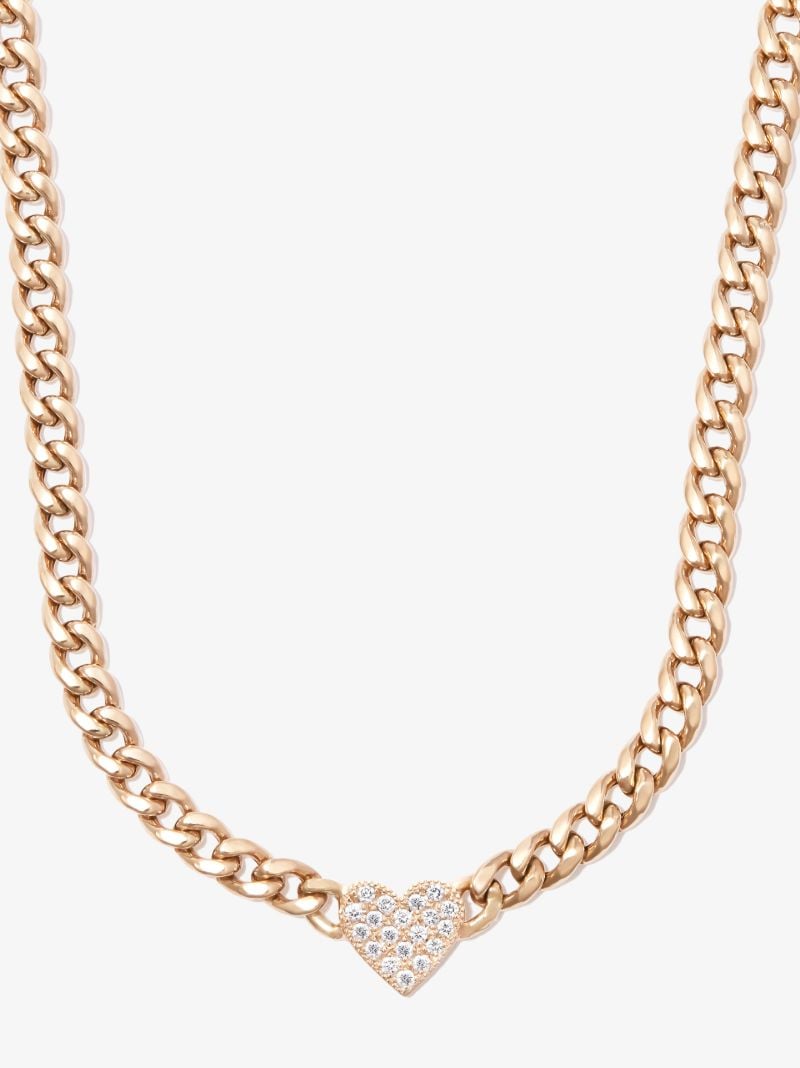 14k Yellow Gold Midi Bitty Diamond Necklace