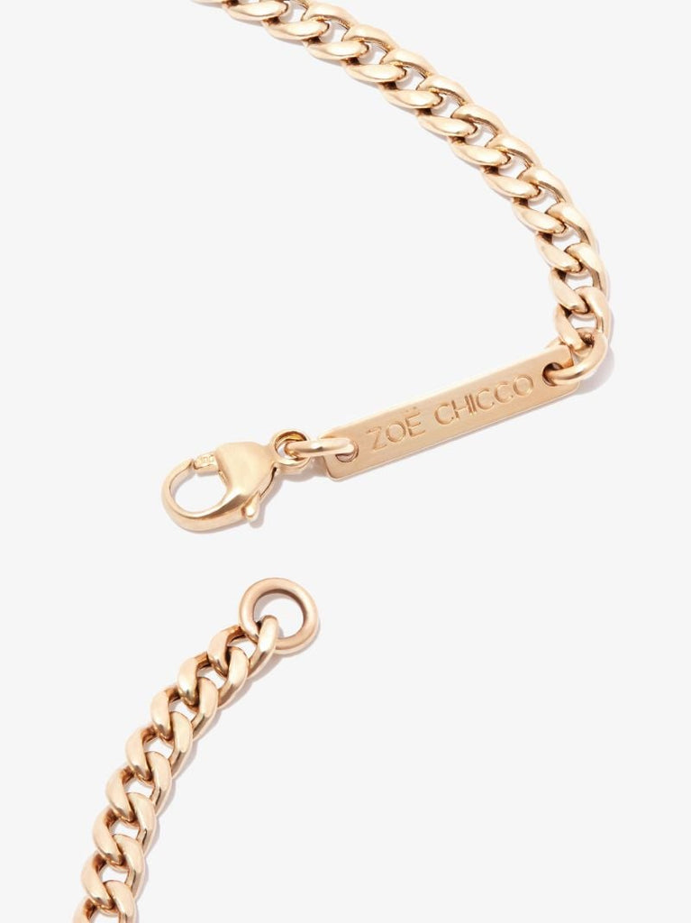 14k Yellow Gold Midi Bitty Diamond Necklace