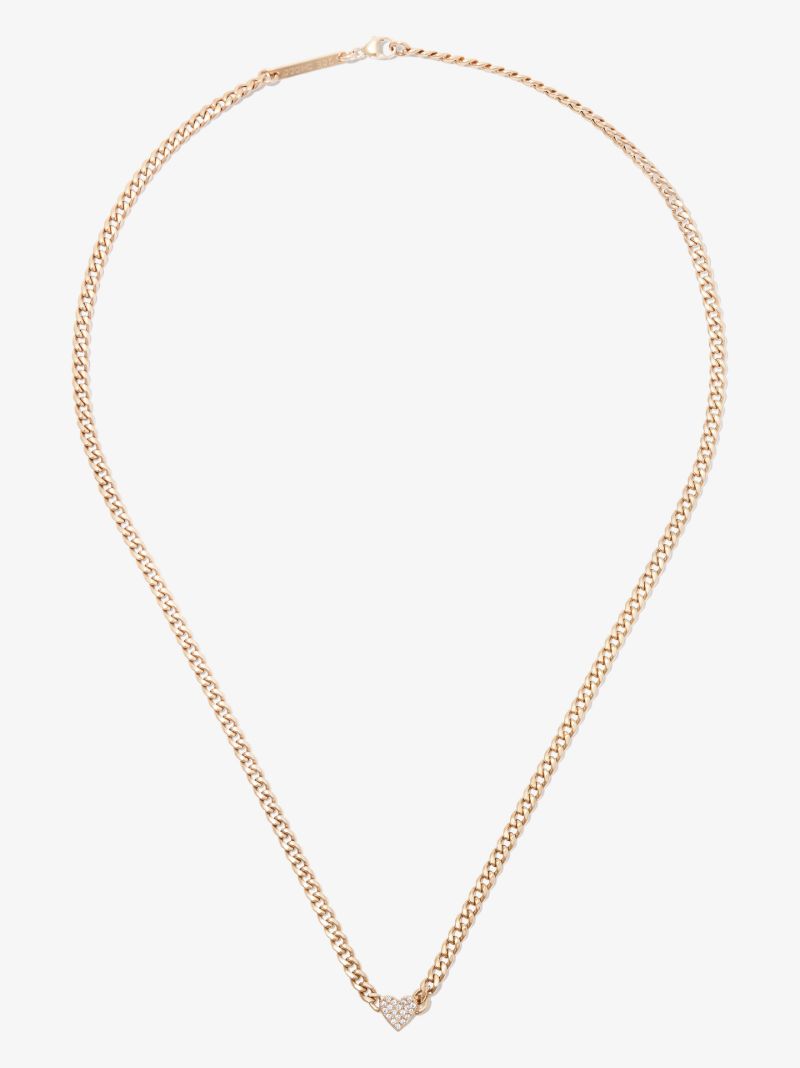 14k Yellow Gold Midi Bitty Diamond Necklace