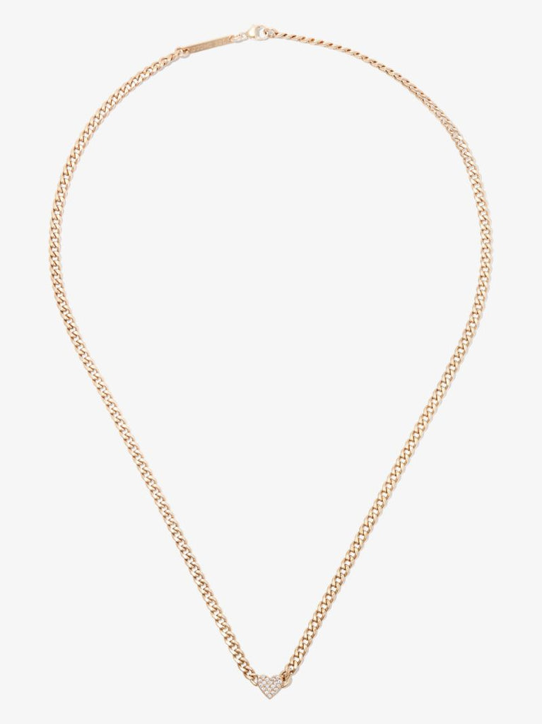 14k Yellow Gold Midi Bitty Diamond Necklace