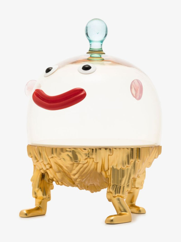 X Haas Brothers Gold-plated Fox Small Cake Stand