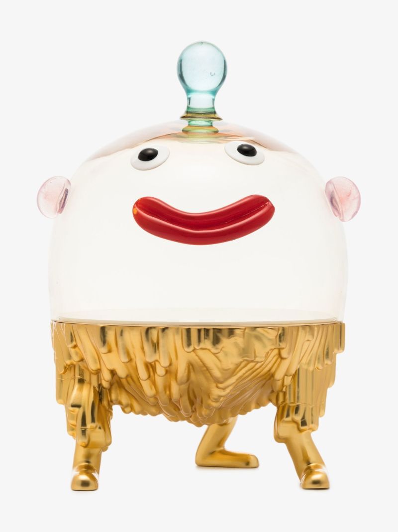 X Haas Brothers Gold-plated Fox Small Cake Stand