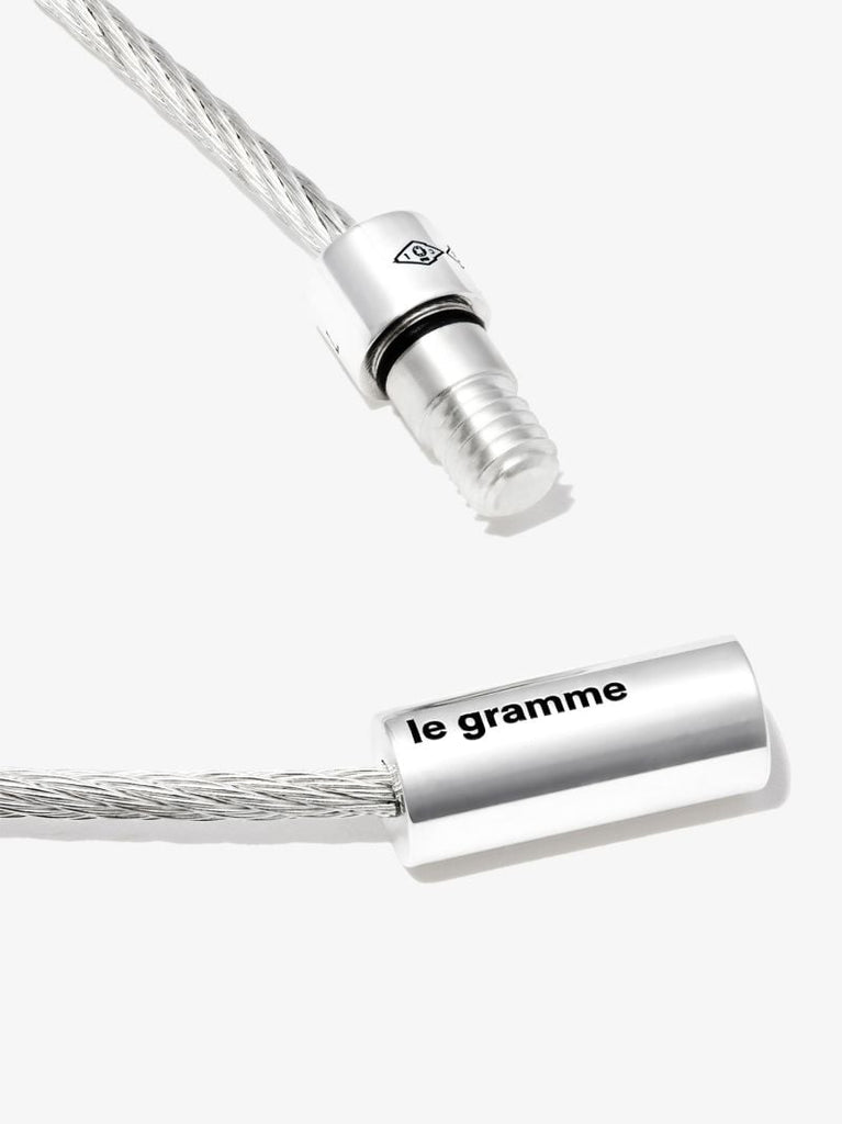 Sterling Silver Le 7g Polished Cable Bracelet