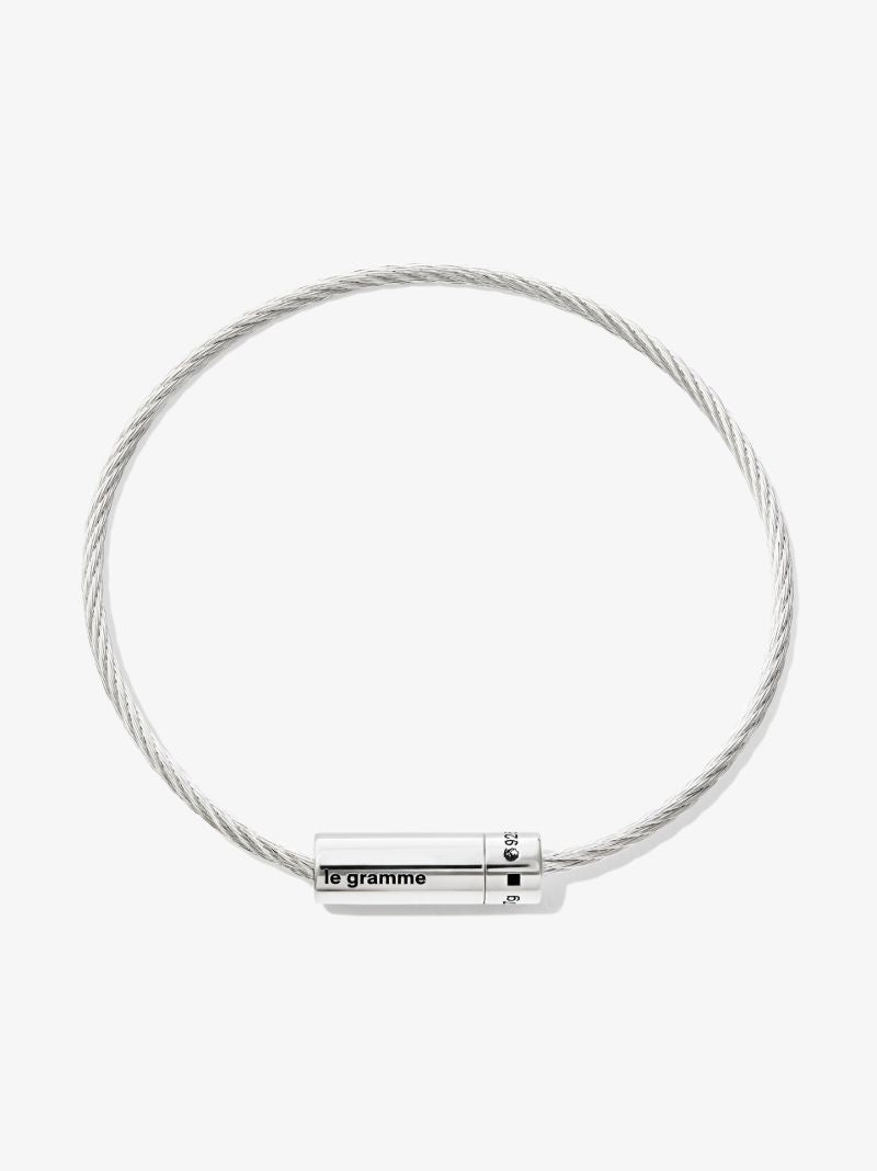 Sterling Silver Le 7g Polished Cable Bracelet