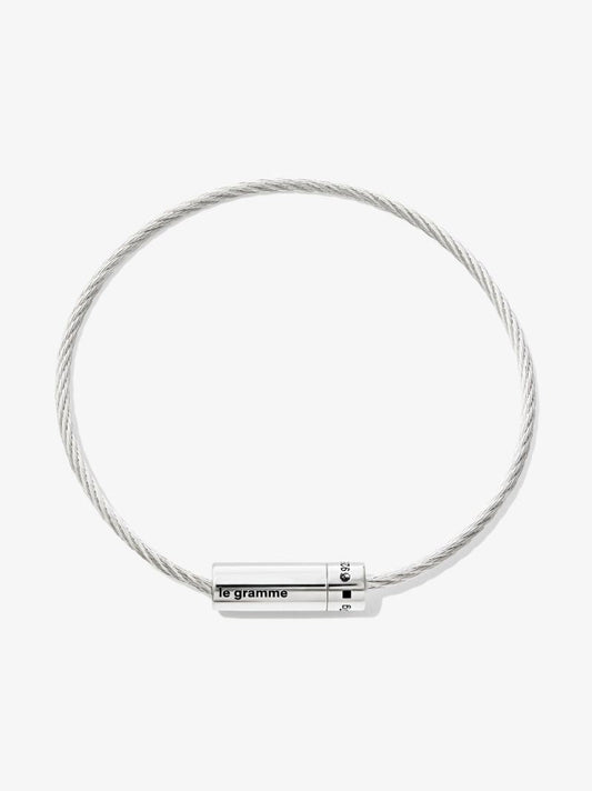 Sterling Silver Le 7g Polished Cable Bracelet