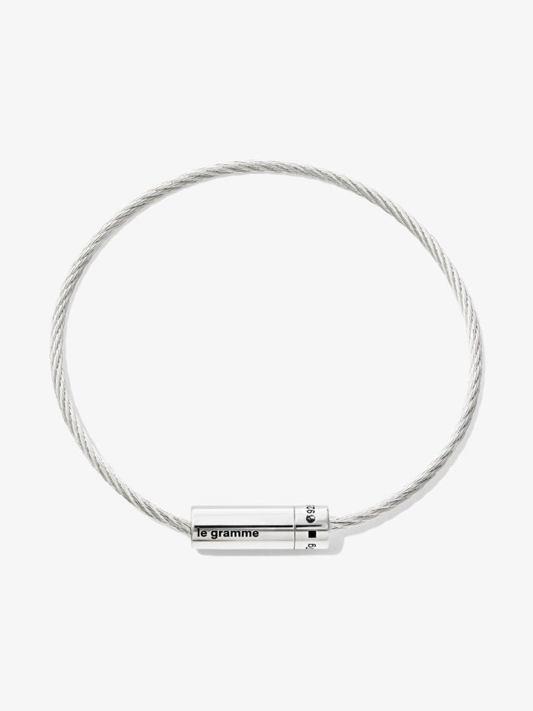 Sterling Silver Le 7g Polished Cable Bracelet