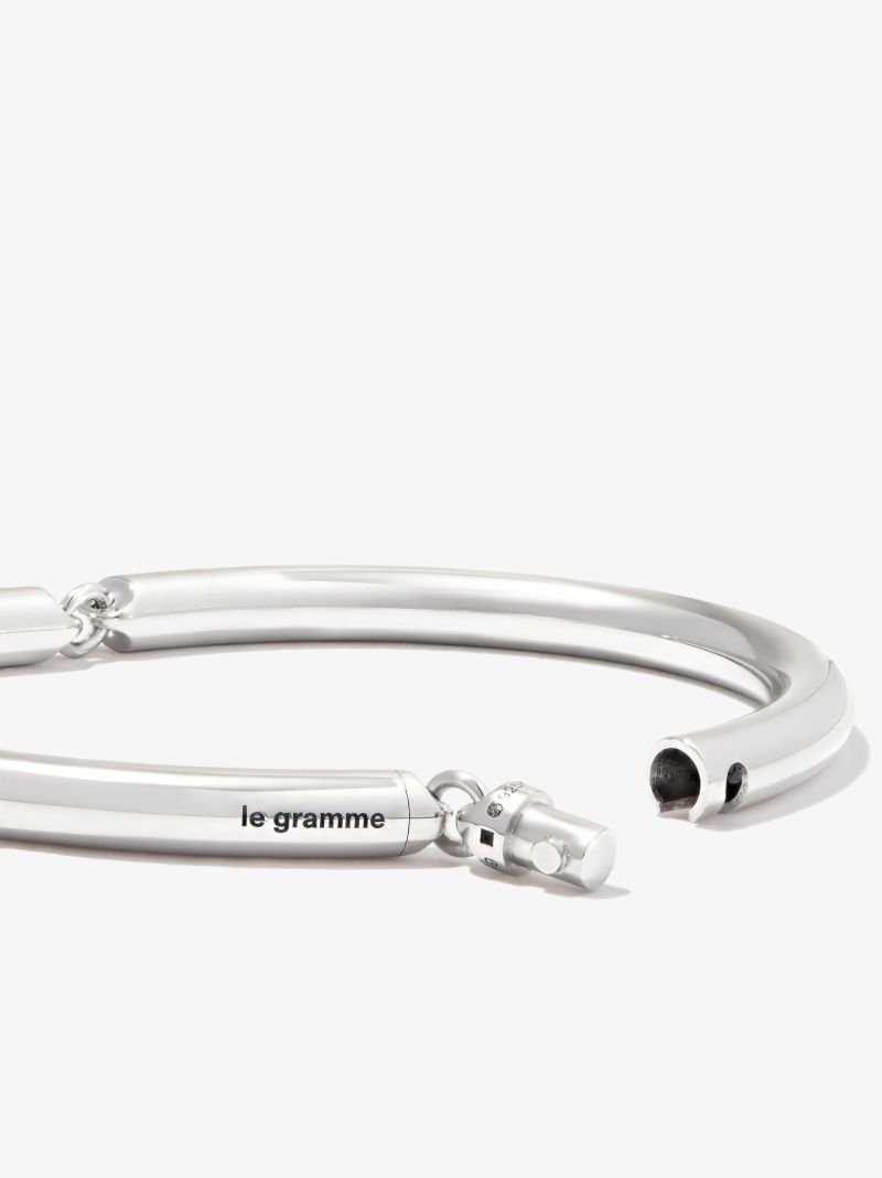 Sterling Silver Le 35g Polished Segment Bracelet