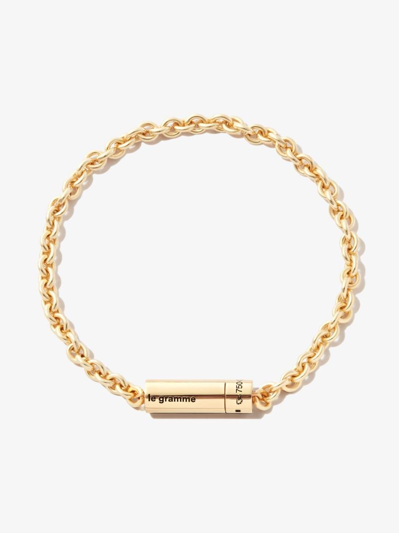 18k Yellow Gold Le 15g Polished Cable Bracelet