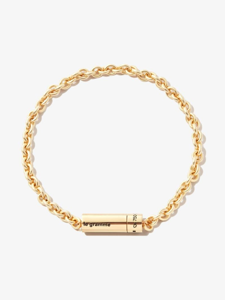 18k Yellow Gold Le 15g Polished Cable Bracelet