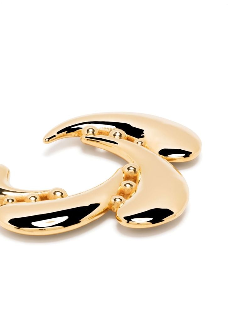 Gold Vermeil Talon Coalition Hoop Earrings