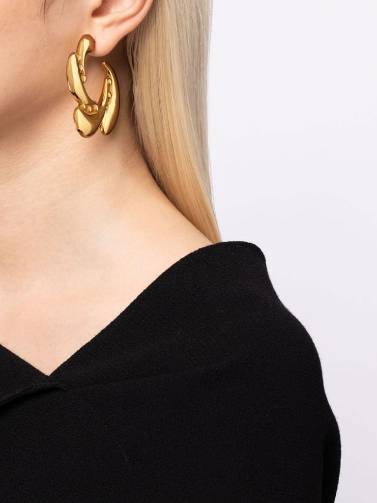 Gold Vermeil Talon Coalition Hoop Earrings