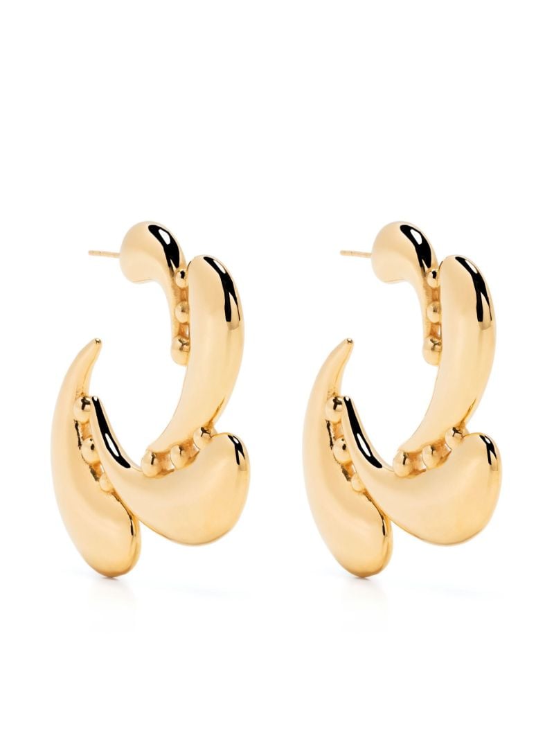 Gold Vermeil Talon Coalition Hoop Earrings