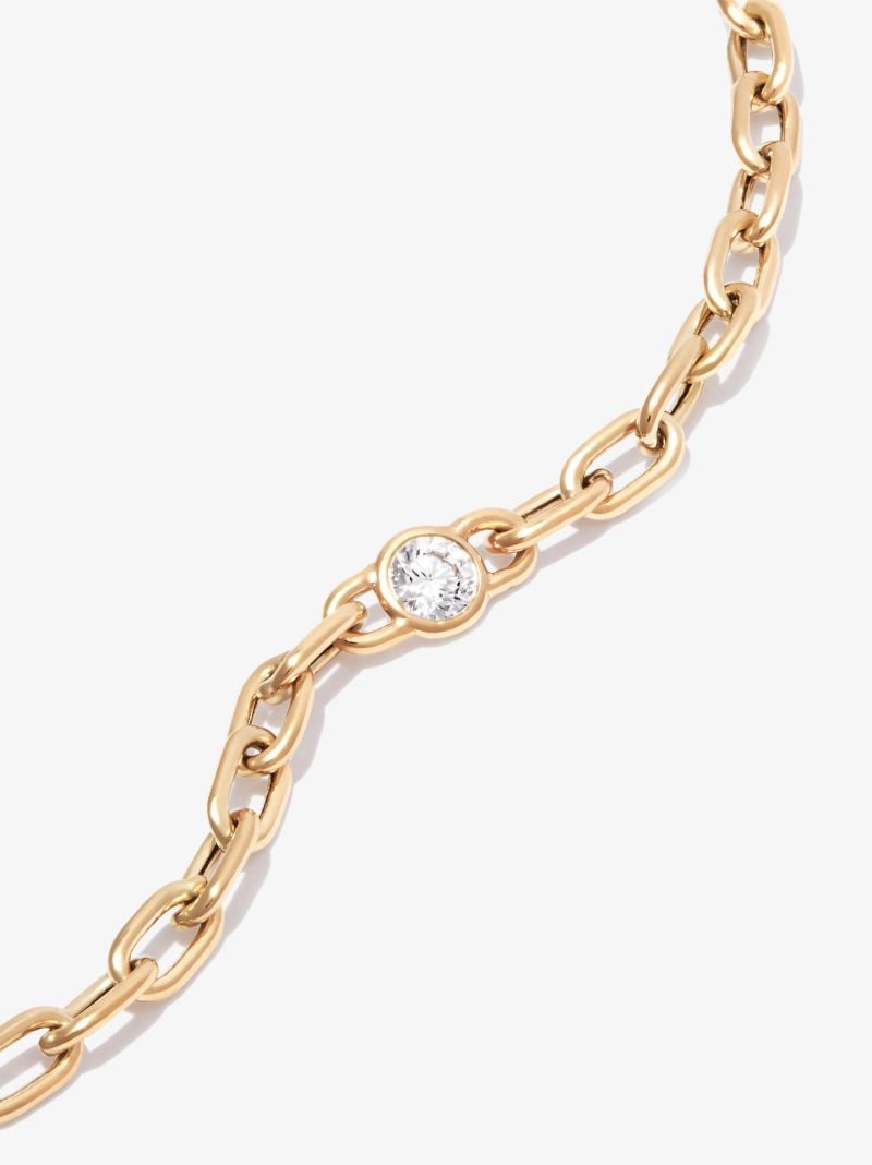 14k Yellow Gold Diamond Bracelet