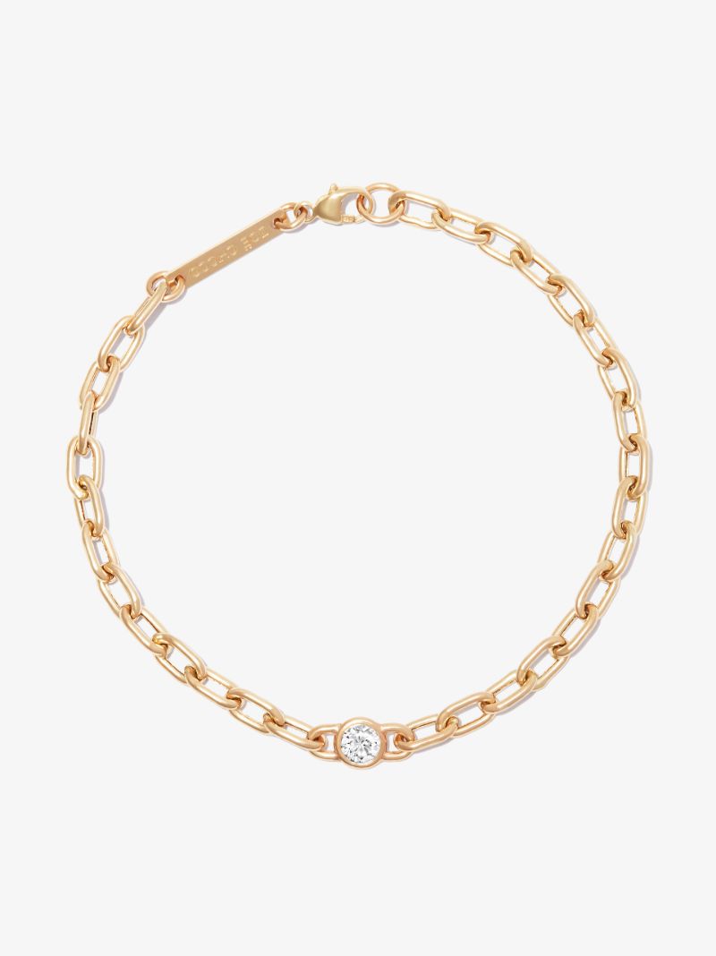 14k Yellow Gold Diamond Bracelet