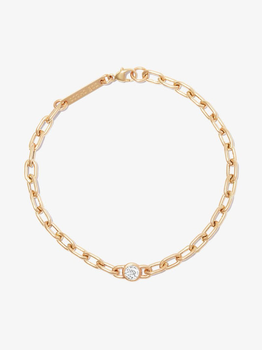 14k Yellow Gold Diamond Bracelet