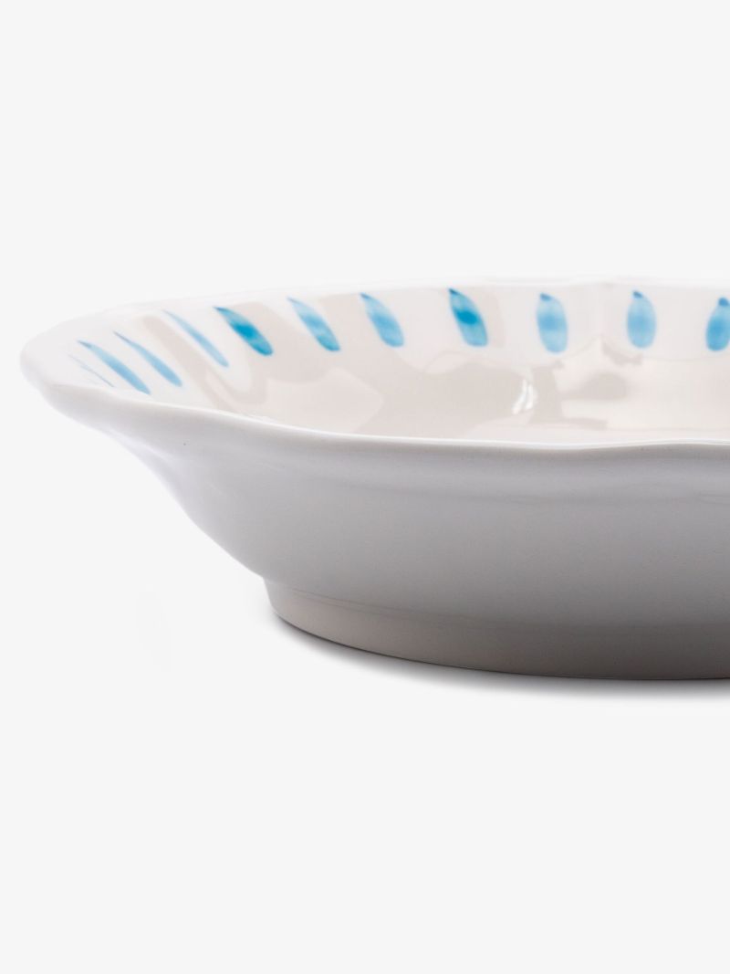 White the Palm Handpainted Bowl Set