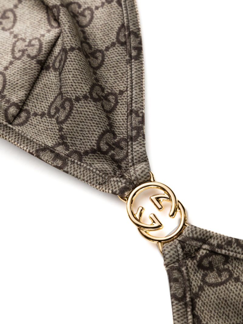 Neutral Gg-print Triangle Bikini