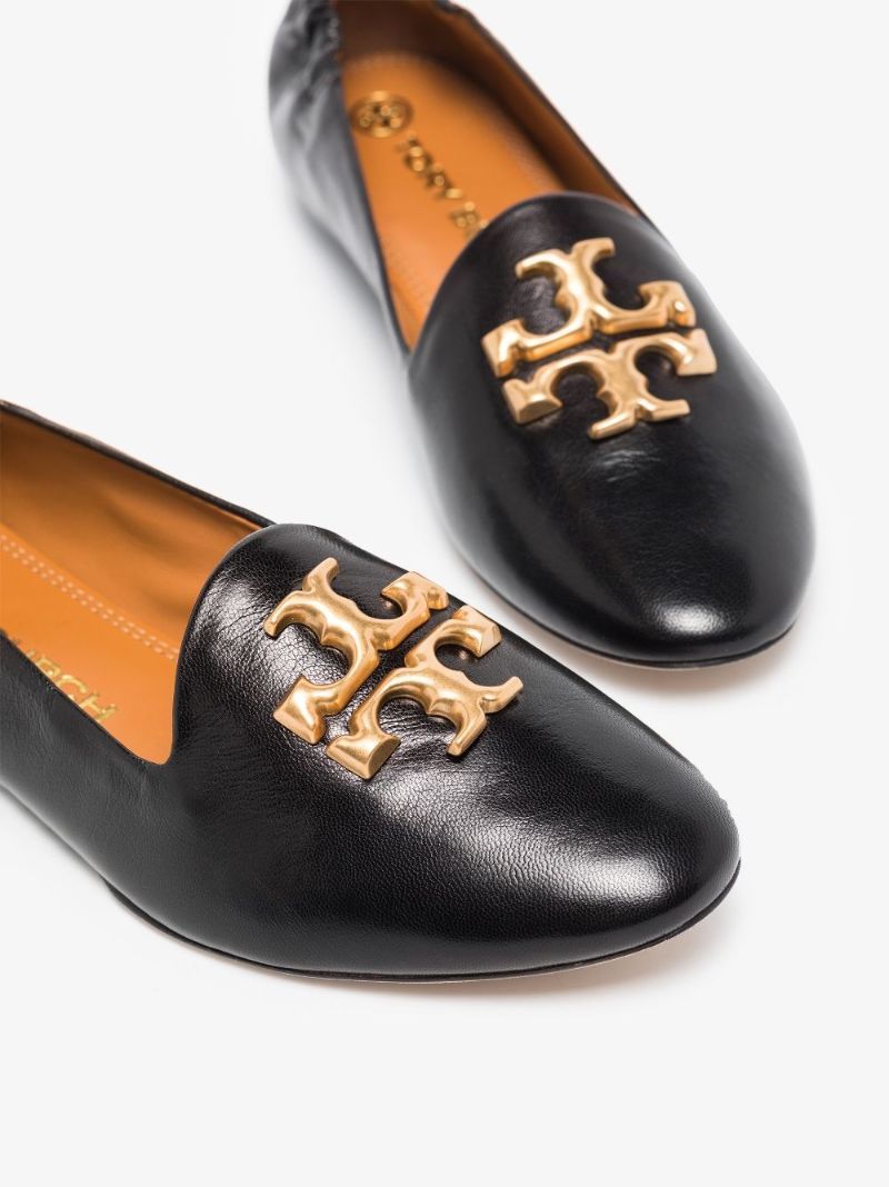 Black Eleanor Leather Loafers