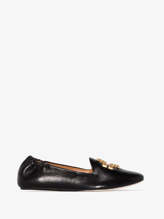 Black Eleanor Leather Loafers
