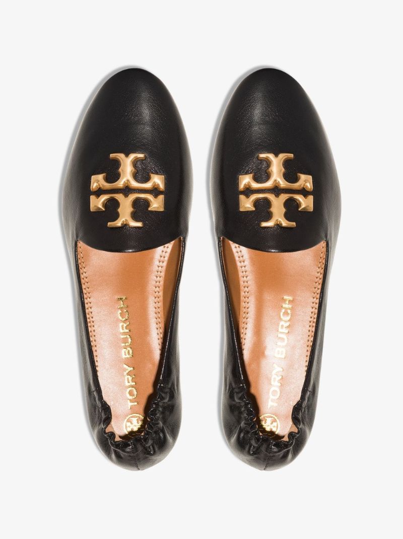 Black Eleanor Leather Loafers