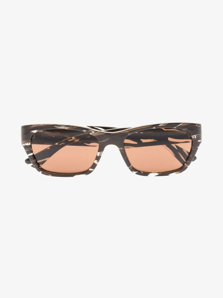 Brown Marble Print Cat Eye Sunglasses