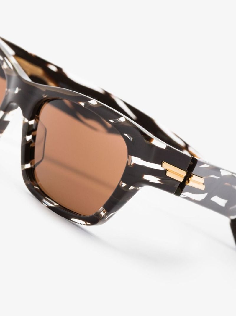Brown Marble Print Cat Eye Sunglasses
