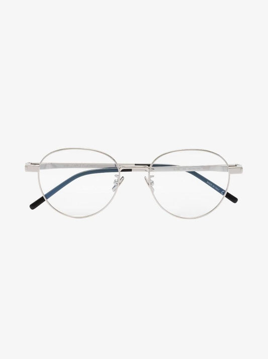 Silver Tone Round Optical Glasses