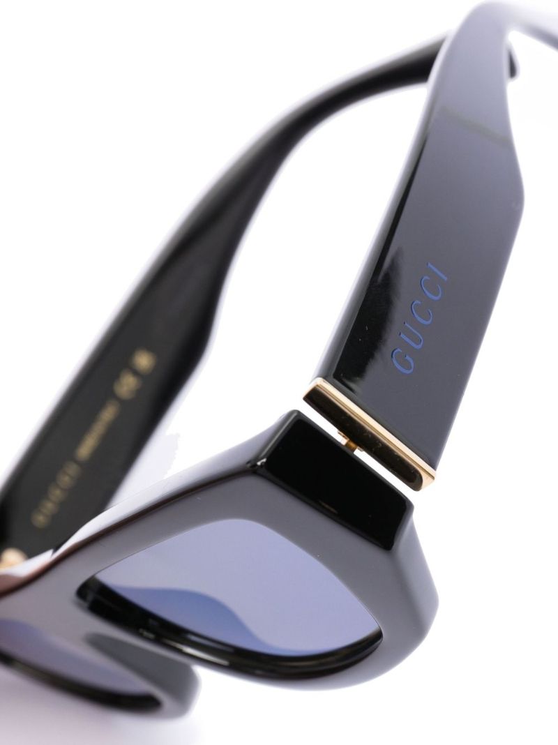 Black Injection Rectangle Sunglasses