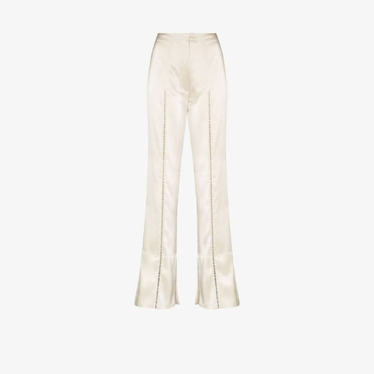 Ladder Stitch Wide Leg Trousers