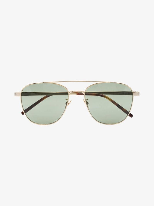 Gold-tone Aviator-style Sunglasses